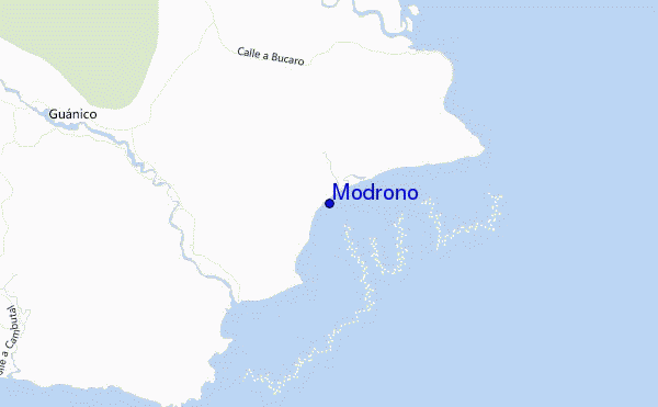 Modrono location map