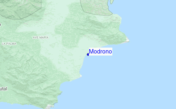 Modrono location map