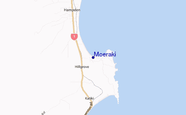 Moeraki location map