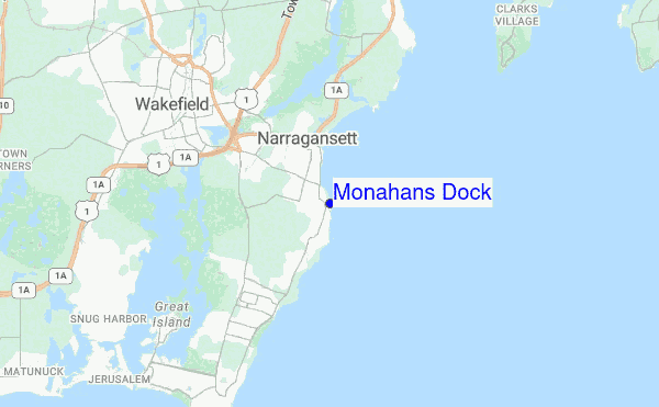 Monahans Dock location map