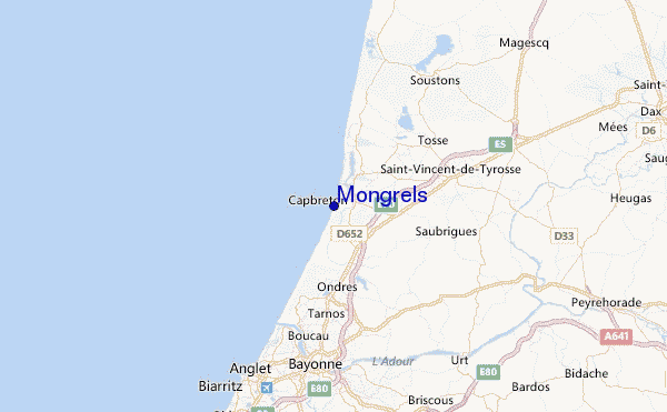 Mongrels Location Map