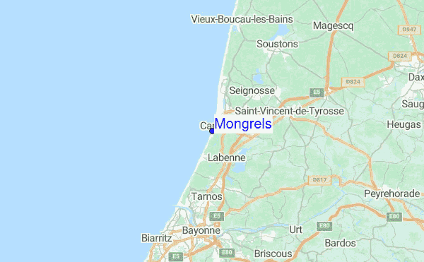 Mongrels Location Map