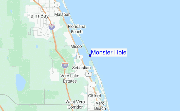 Monster Hole Location Map
