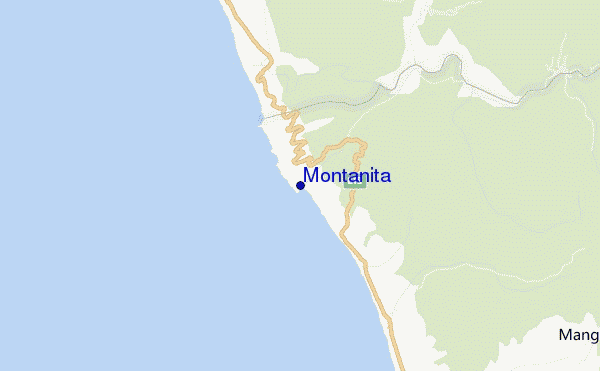 Montanita location map