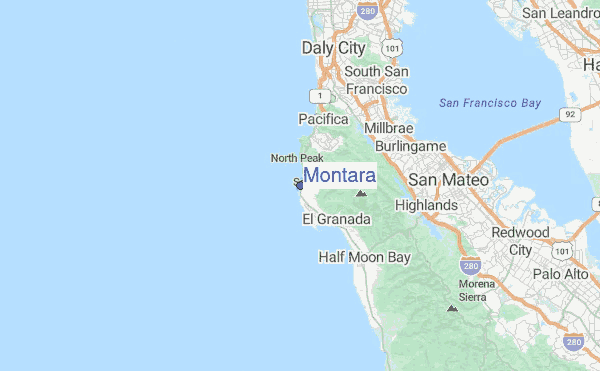 Montara Location Map