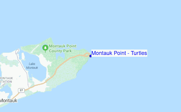 Montauk Point - Turtles location map