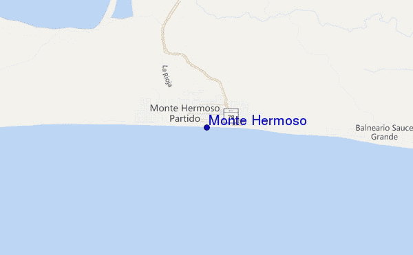 Monte Hermoso location map
