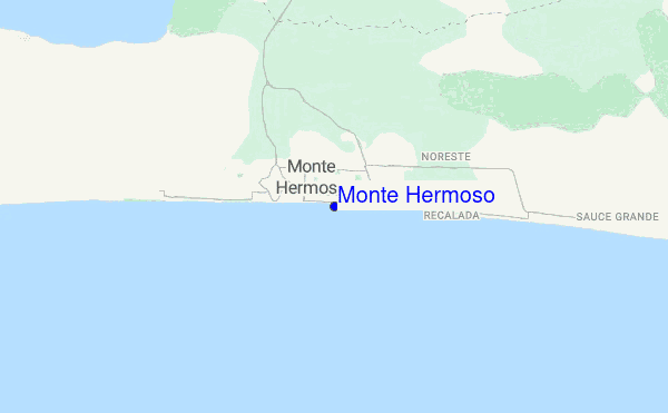 Monte Hermoso location map