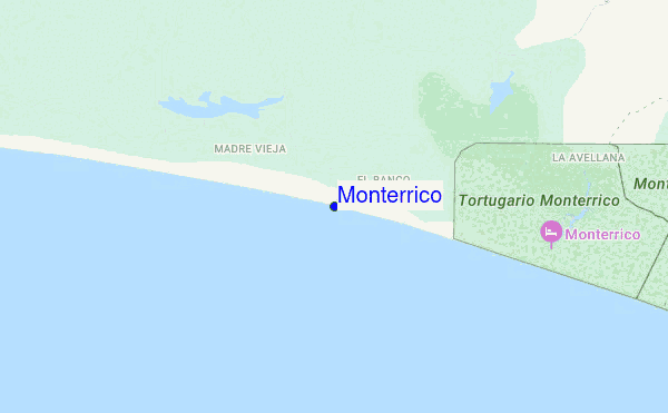 Monterrico location map