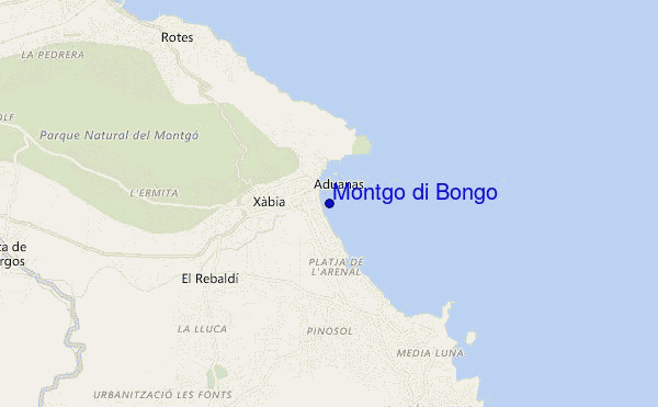 Montgo di Bongo location map