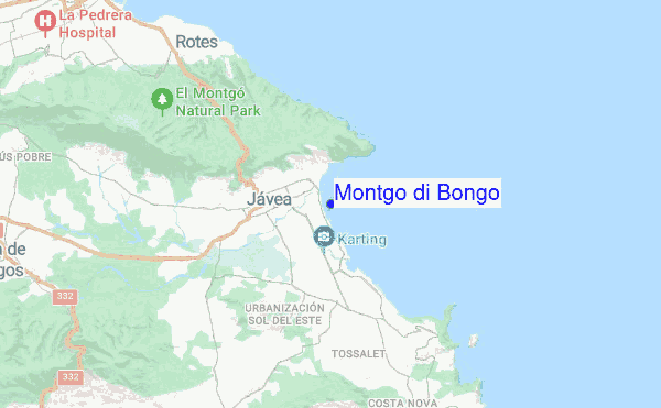 Montgo di Bongo location map