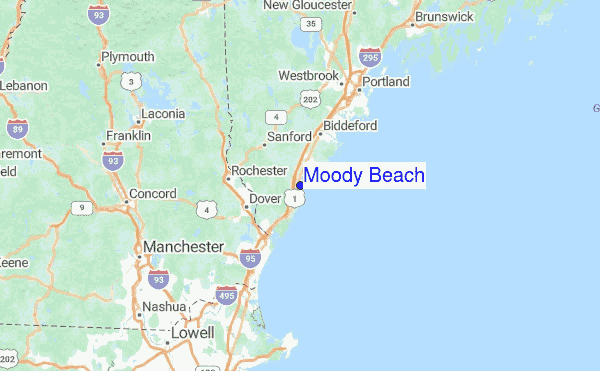 Moody Beach Surf Forecast And Reports Maine Usa Moody Beach Regional Map