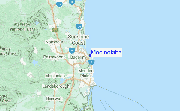 Mooloolaba Location Map