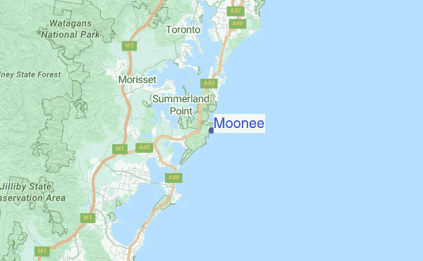 Moonee Location Map