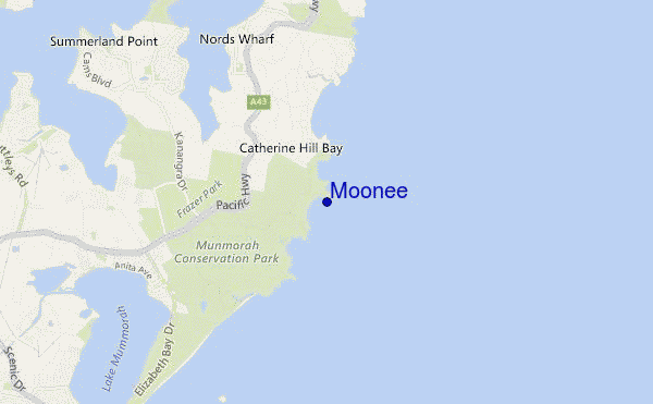 Moonee location map