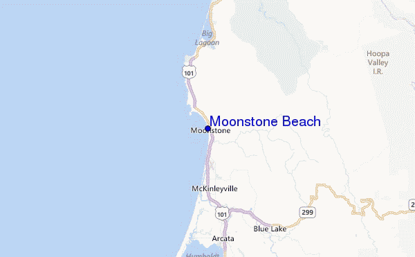 Moonstone Beach Location Map