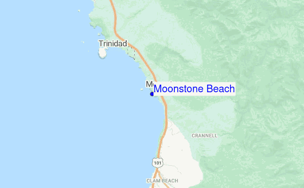 Moonstone Beach location map