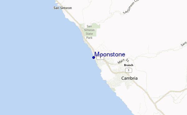 Moonstone location map