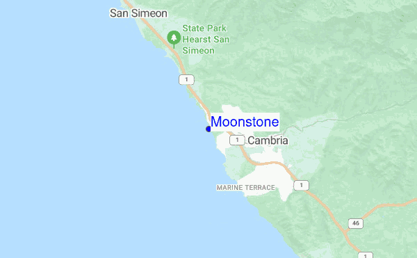 Moonstone location map