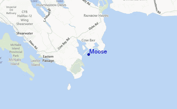 Moose location map