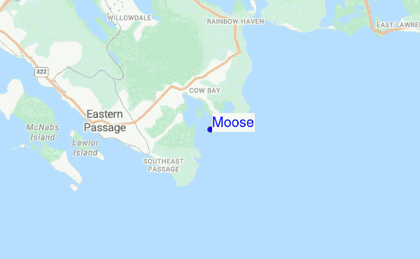 Moose location map