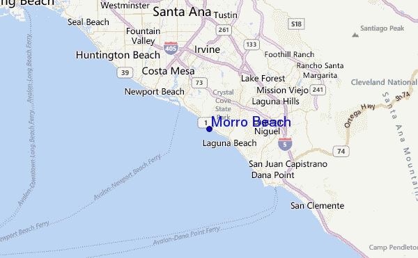 Morro Beach Location Map