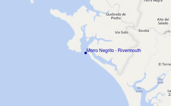Morro Negrito - Rivermouth location map