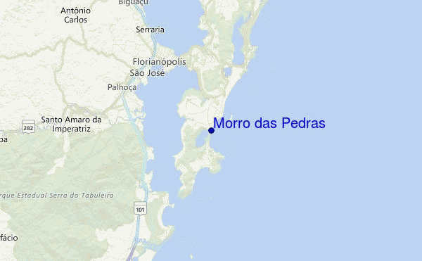 Morro das Pedras Location Map