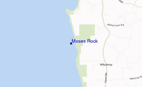 Moses Rock location map