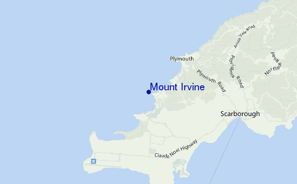Mount Irvine location map