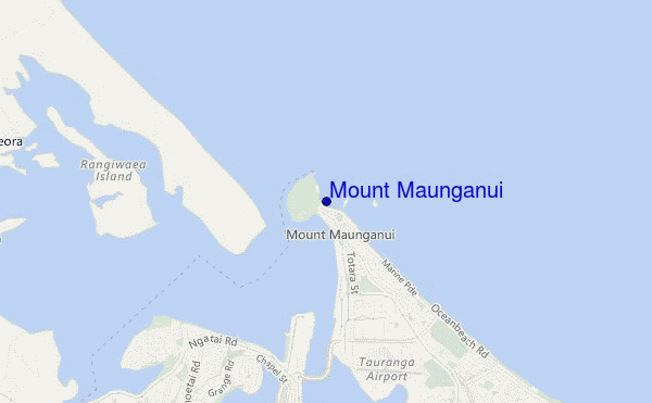 Mount Maunganui location map