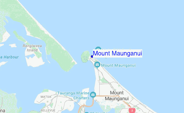 Mount Maunganui location map