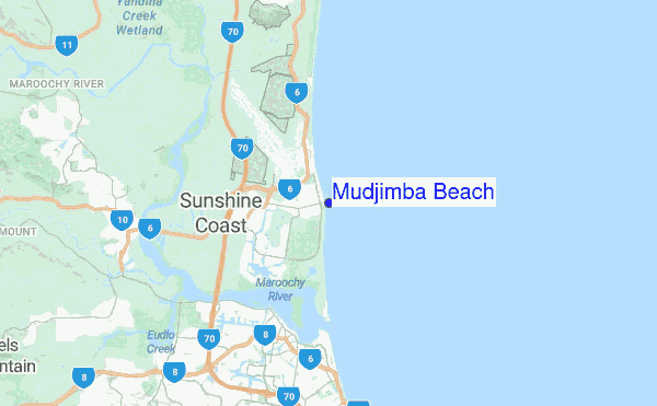 Mudjimba Beach location map