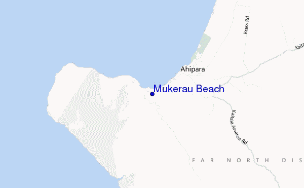Mukerau Beach location map