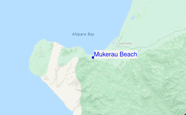 Mukerau Beach location map