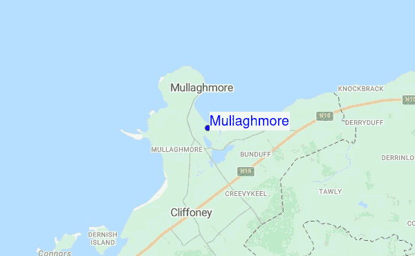 Mullaghmore location map