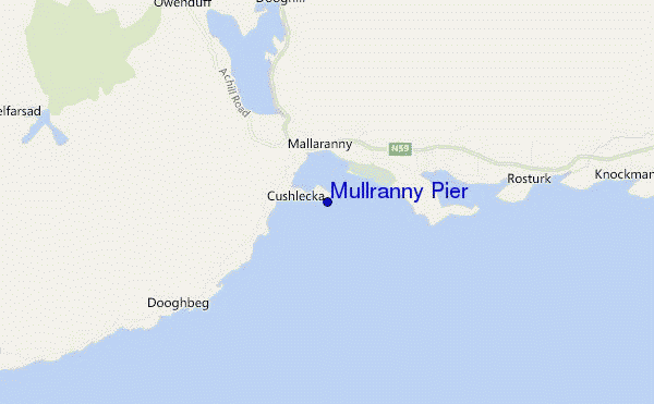 Mullranny Pier location map