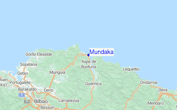 Mundaka Location Map