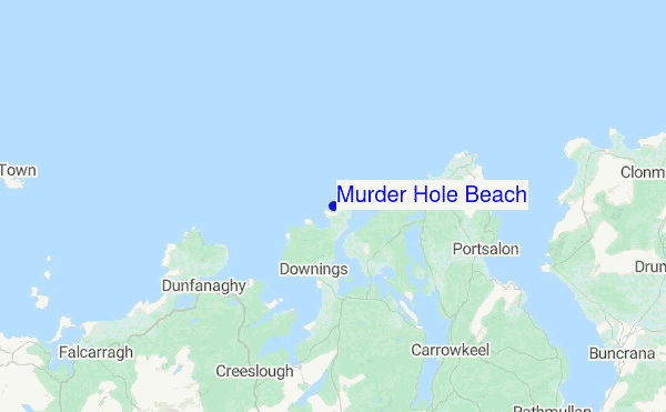 Murder Hole Beach Location Map