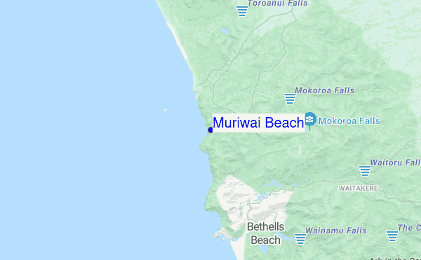 Muriwai Beach location map