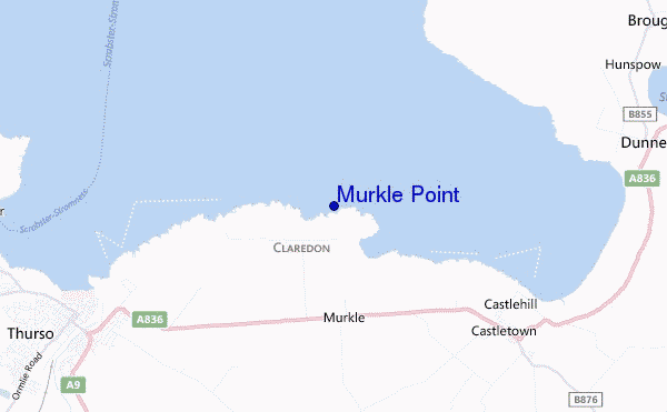 Murkle Point location map