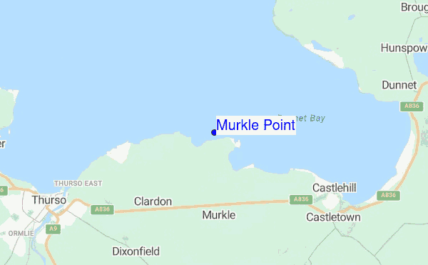 Murkle Point location map