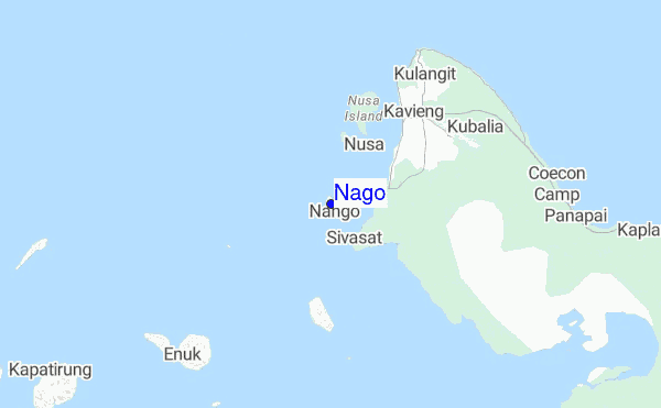 Nago location map