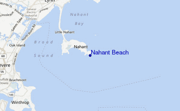 Nahant Beach location map
