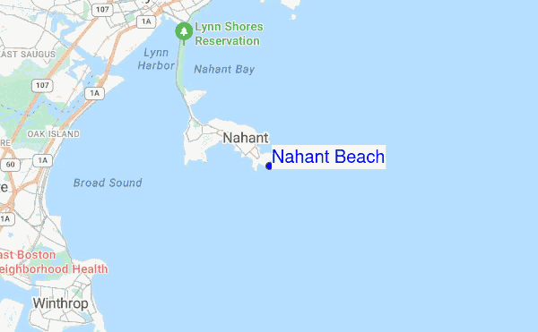 Nahant Beach location map