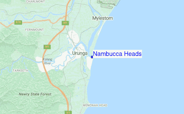 Nambucca Heads location map