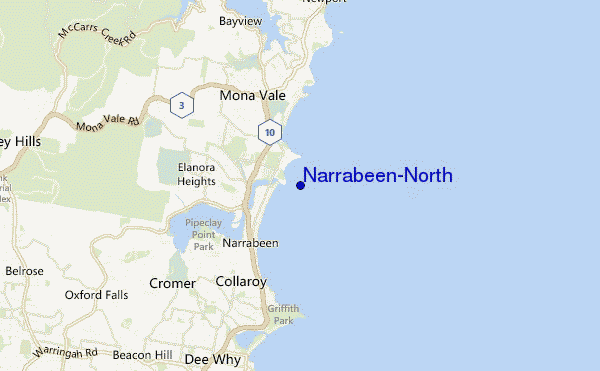 Narrabeen-North location map