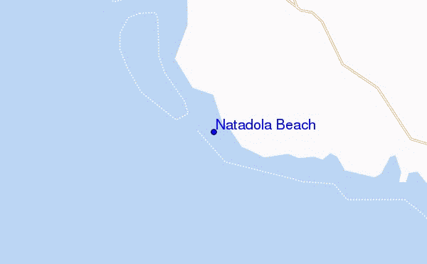Natadola Beach location map