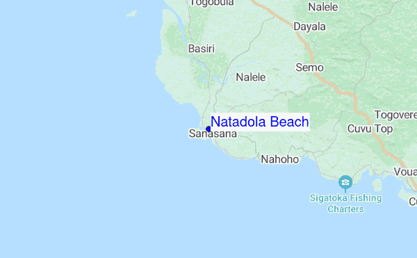 Natadola Beach location map