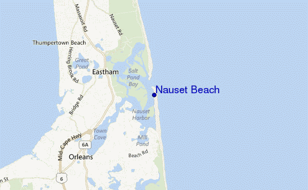 Nauset Beach location map